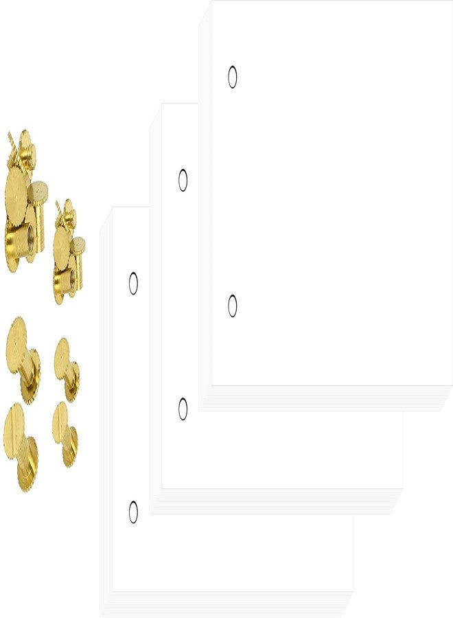 IMPRINT 2.5x4.5 inches (Small) Blank Flip Book with 2 Holes - 70 Sheets, 120 GSM Thick, Suitable for Drawing, Sketching, Drawing Paper Animation with 2 Added Screw Bolts (Pack of 3) - Image 1